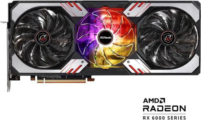 Main image of ASRock Radeon RX 6800 XT Phantom Gaming D Gaming Graphics Card with 16GB GDDR6, AMD RDNA 2 (RX6800XT PGD 16GO)