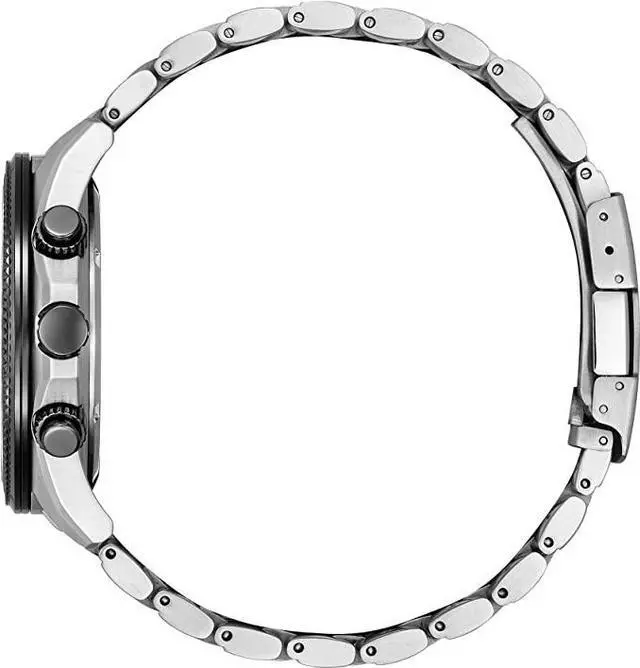 Alt view image 2 of 3 - Citizen Men's Eco-Drive Classic Chronograph Watch in Stainless Steel with Perpetual Calendar, Black Dial (Model: BL5566-50E)