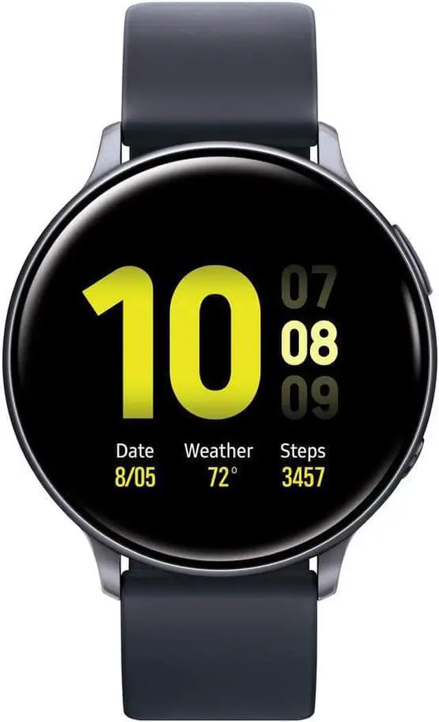 Alt view image 2 of 4 - SAMSUNG Galaxy Watch Active 2 Smart Watch 44mm US Version GPS Bluetooth Advanced Health Monitoring Fitness Tracking Long-Lasting Battery, Aqua Black