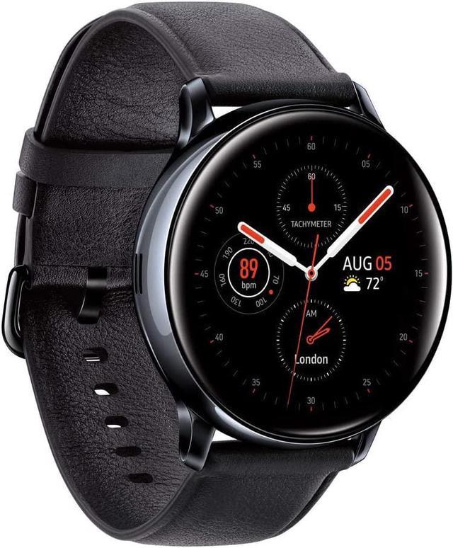SAMSUNG Galaxy Watch Active 2 Smart Watch 44mm US Version GPS Bluetooth  Advanced Health Monitoring Fitness Tracking Long-Lasting Battery, Aqua Black