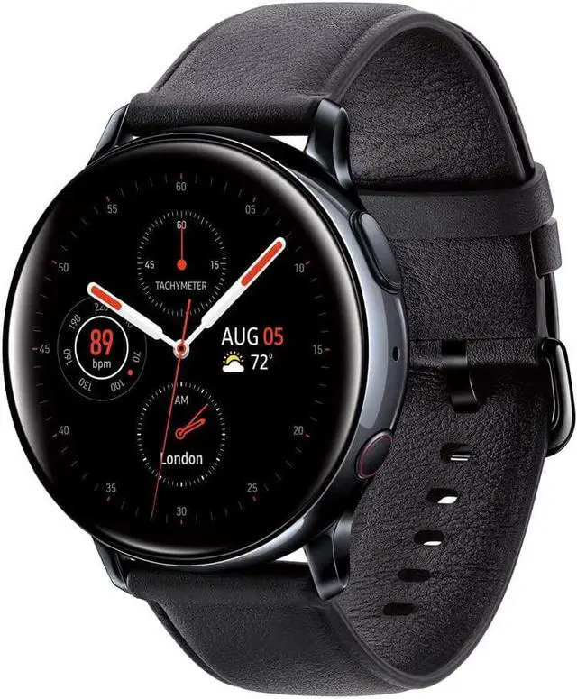 Alt view image 4 of 4 - SAMSUNG Galaxy Watch Active 2 Smart Watch 44mm US Version GPS Bluetooth Advanced Health Monitoring Fitness Tracking Long-Lasting Battery, Aqua Black