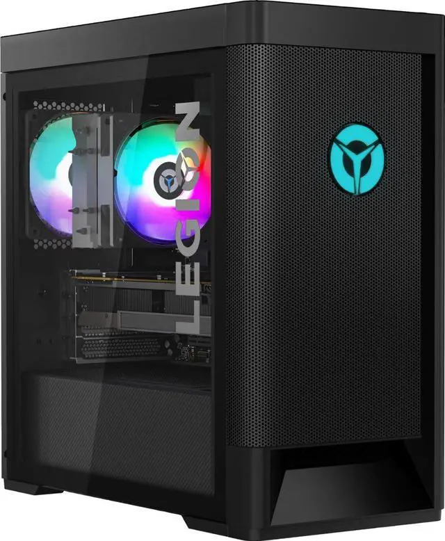 Alt view image 4 of 4 - Lenovo - Legion Tower 5 AMD Gaming Desktop - AMD Ryzen 7-5800 - 16GB Memory - NVIDIA GeForce RTX 3060 - 256GB SSD + 1TB HDD - Raven Black 90RB002AUS PC Computer