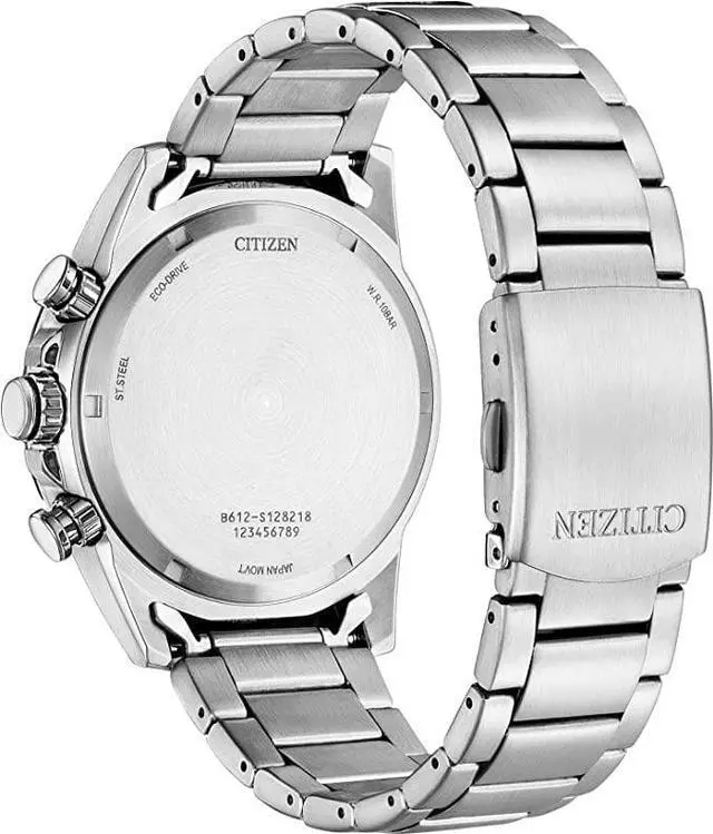 Alt view image 3 of 3 - Citizen Eco-Drive Brycen Men's Watch, Stainless Steel, Weekender, Silver-Tone