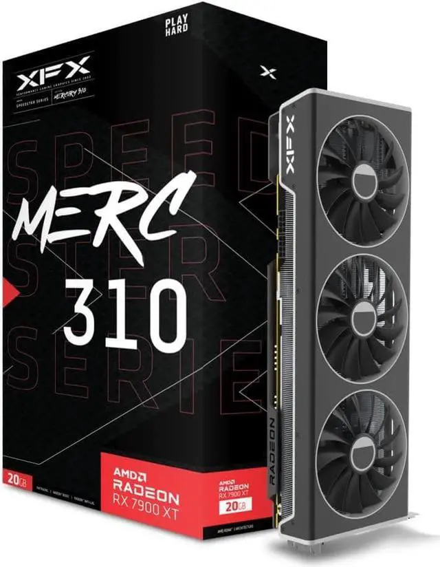 Main image of XFX Speedster MERC310 AMD Radeon RX 7900XT Ultra Gaming Graphics Card with 20GB GDDR6, AMD RDNA 3 RX-79TMERCU9