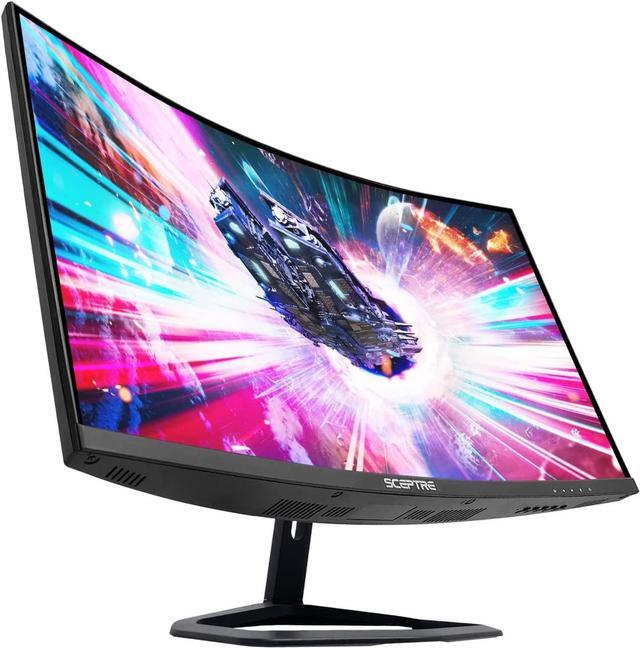 Alt view image 2 of 19 - Sceptre 27-inch Curved Gaming Monitor up to 240Hz DisplayPort HDMI 1ms 99% sRGB Build-in Speakers, R1500 Machine Black 2023 (C275B-FWT240)