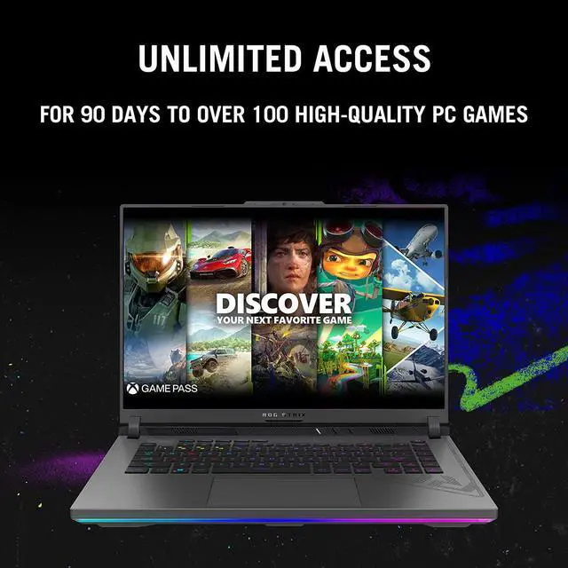 Alt view image 5 of 5 - ASUS ROG Strix G16 (2023) Gaming Laptop, 16 16:10 FHD 165Hz, GeForce RTX 4070, Intel Core i9-13980HX, 16GB DDR5, 1TB PCIe SSD, Wi-Fi 6E, Windows 11, G614JI-AS94