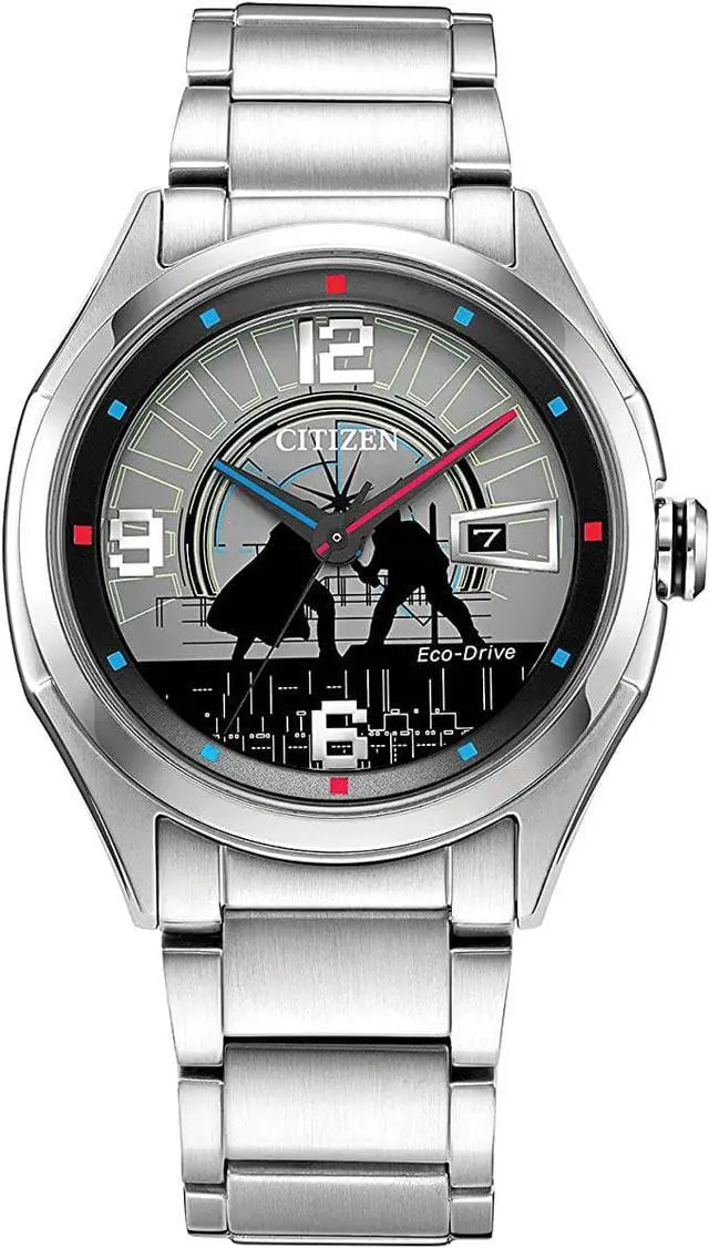 Main image of Citizen Men's Star Wars Eco-Drive with Stainless Steel Bracelet, Silver-Tone, 22 (Model: AW1140-51W)