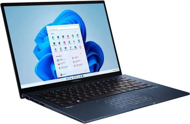 Alt view image 6 of 6 - ASUS - Zenbook 14" 2.8K OLED Laptop - Intel Evo Platform - 12th Gen Core i5 Processor - 8GB Memory - 256GB SSD - Ponder Blue - Ponder Blue Q409ZA-EVO.I5256BL Notebook