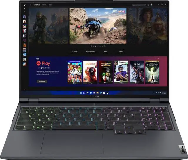 Main image of Lenovo - Legion 5 Pro 16" WQXGA Gaming Laptop - Ryzen 7 6800H - 16GB Memory - NVIDIA GeForce RTX 3050 Ti - 512GB SSD - Storm Grey 82RY000KUS Notebook
