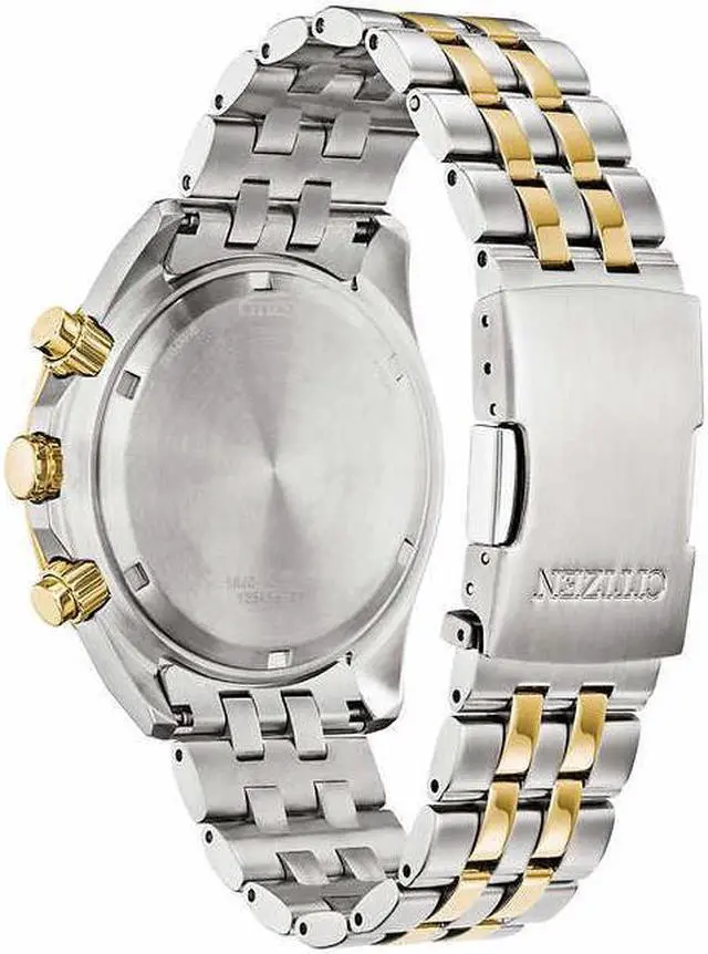 Alt view image 2 of 3 - Citizen Eco-Drive Sport Luxury Perpetual Chronograph Stainless Steel Quartz Men's Watch