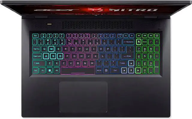 Alt view image 3 of 6 - Acer Nitro 17 Gaming Laptop | AMD Ryzen 7 7735HS Octa-Core CPU | NVIDIA GeForce RTX 4050 Laptop GPU | 17.3" FHD 165Hz IPS Display | 16GB DDR5 | 1TB Gen 4 SSD | Wi-Fi 6E | RGB Backlit KB | AN17-41-R8N5