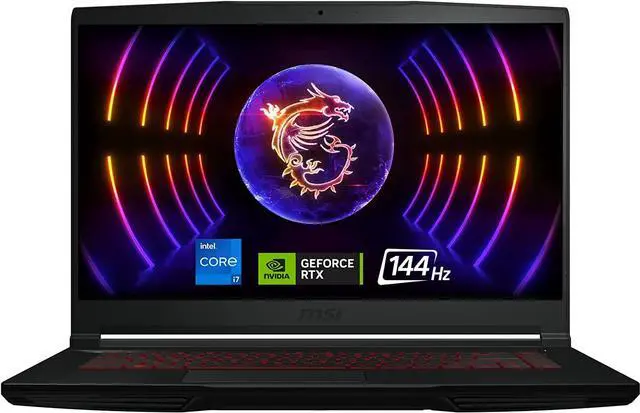 Main image of MSI Thin GF63 15.6" 144Hz Gaming Laptop: 12th Gen Intel Core i7, NVIDIA GeForce RTX 4050, 16GB DDR4, 512GB NVMe SSD, Type-C, Cooler Boost 5, Win11 Home: Black 12VE-066US