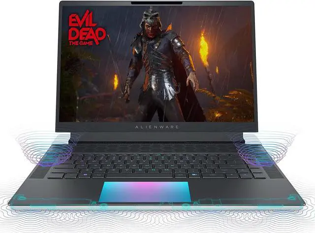 Alt view image 5 of 6 - Alienware X16 R1 Gaming Laptop - 16-inch QHD+ 240Hz Display, Core i9-13900HK, 32GB LPDDR5 RAM, 1TB SSD, NVIDIA GeForce RTX 4080 12GB GDDR6, Windows 11 Home, 1 Year Premium Support - Lunar Silver
