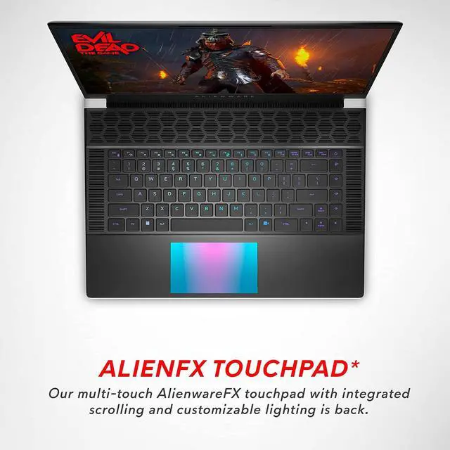 Alt view image 3 of 6 - Alienware X16 R1 Gaming Laptop - 16-inch QHD+ 240Hz Display, Core i9-13900HK, 32GB LPDDR5 RAM, 1TB SSD, NVIDIA GeForce RTX 4080 12GB GDDR6, Windows 11 Home, 1 Year Premium Support - Lunar Silver