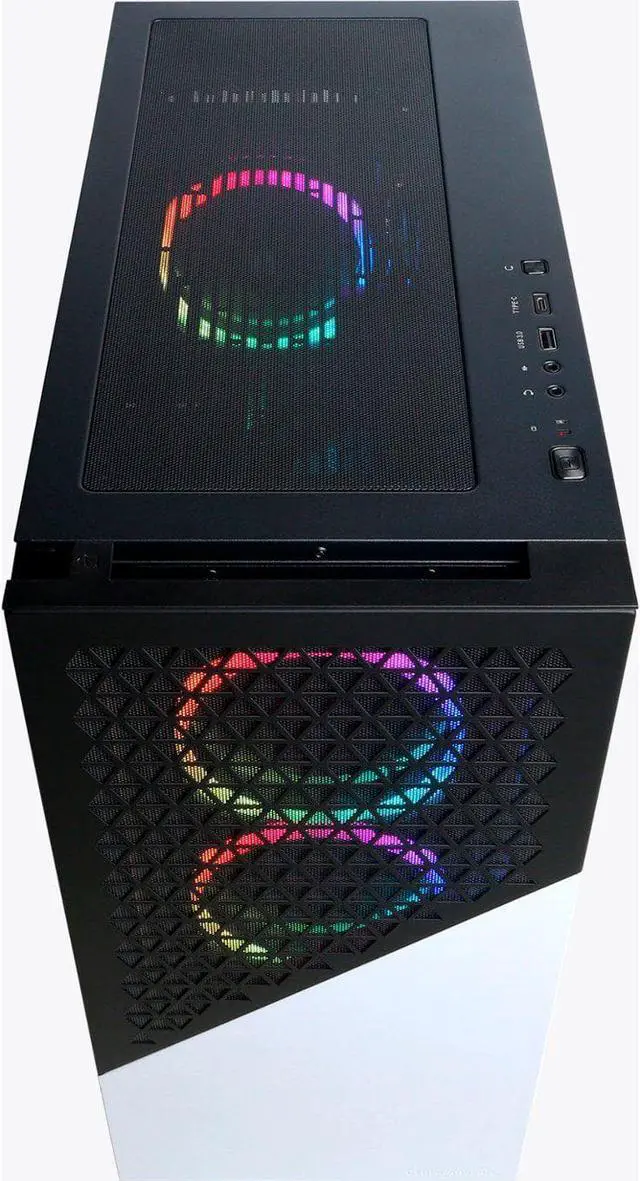 Alt view image 3 of 4 - CyberPowerPC - Gamer Master Gaming Desktop - AMD Ryzen 5 7600 - 16GB Memory - NVIDIA GeForce RTX 3060 - 500GB SSD - White
PC Computer GMA4800BSTV11
