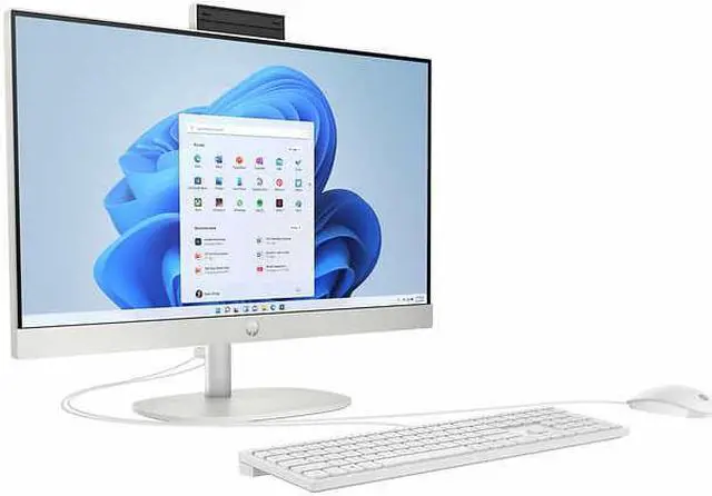 Alt view image 2 of 3 - HP 23.8" Touchscreen All-in-One Desktop - AMD Ryzen 3 7320U - 1080p - Windows 11 PC Computer 24-cr0127c