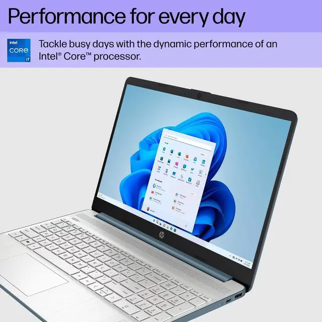 Alt view image 4 of 4 - HP 15.6" FHD Laptop, Intel Core i7-1165G7, 16GB RAM, 512GB SSD, Spruce Blue, Windows 11 Home, 15-dy2762wm Notebook