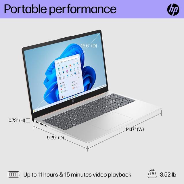 HP 15-fc0030ca Laptop 15.6 FHD IPS AMD Ryzen 5 7520U 16Go RAM 1To