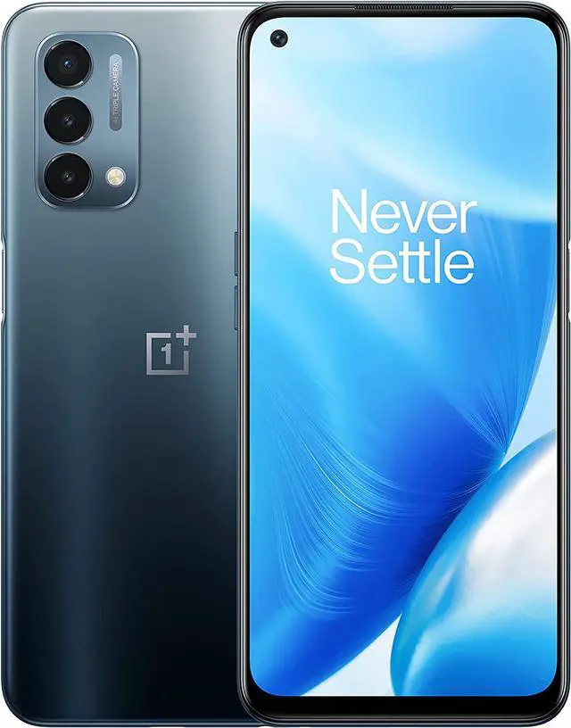 Main image of OnePlus Nord N200 | 5G Unlocked Android Smartphone U.S Version | 6.49" Full HD+LCD Screen | 90Hz Smooth Display | Large 5000mAh Battery | Fast Charging | 64GB Storage | Triple Camera,Blue Quantum