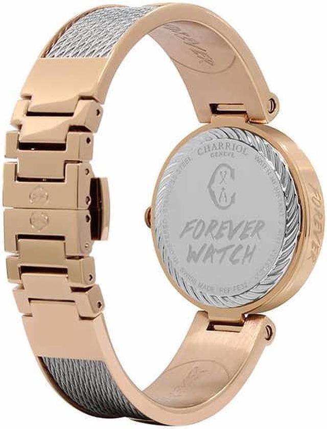 CHARRIOL Forever Tiger Rose Gold & Black Dial Ladies Watch FE32.102.029