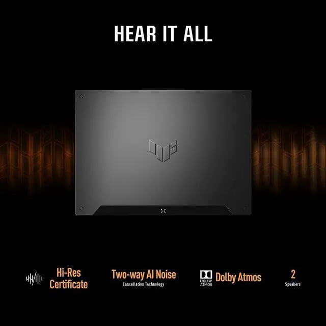 Alt view image 3 of 4 - ASUS TUF Gaming F15 Gaming Laptop, 15.6 144Hz FHD IPS-Type Display, Intel Core i5-11400H Processor, GeForce RTX 3050 Ti, 16GB DDR4 RAM, 512GB PCIe SSD, Wi-Fi 6, Windows 11 Home, FX506HEB-RS53