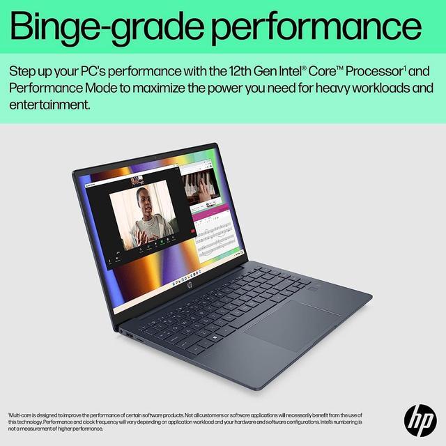 Alt view image 4 of 5 - HP Pavilion Plus Laptop 14-eh1010nr, Windows 11 Home, 14", Intel Core i5, 8GB RAM, 512GB SSD, 2.2K, Natural Silver Notebook PC