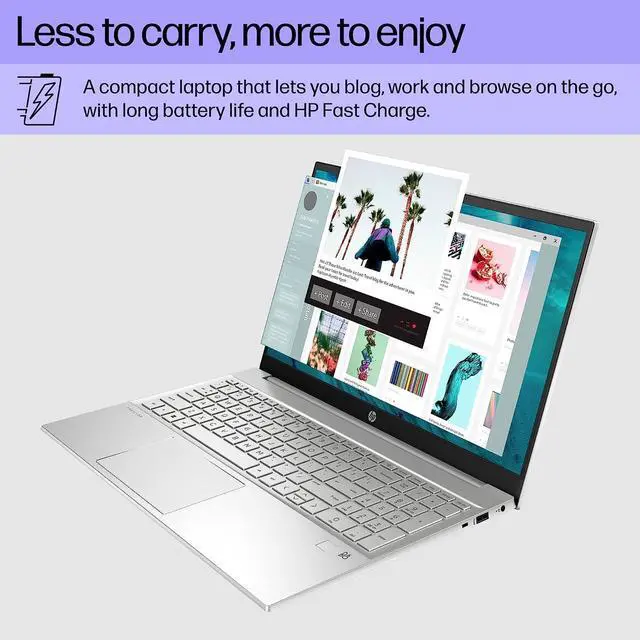 Alt view image 3 of 5 - HP Pavilion 15 inch Laptop, FHD Touchscreen, 13th Generation Intel Core i5-1335U, 8 GB RAM, 512 GB SSD, Intel Iris Xe Graphics, Windows 11 Home, 15-eg3010nr (2023)