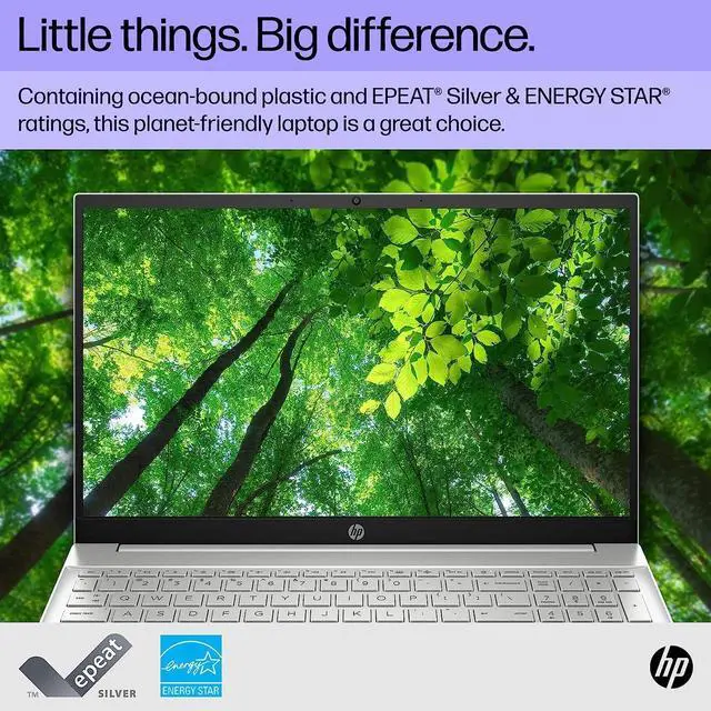 Alt view image 2 of 5 - HP Pavilion 15 inch Laptop, FHD Touchscreen, 13th Generation Intel Core i5-1335U, 8 GB RAM, 512 GB SSD, Intel Iris Xe Graphics, Windows 11 Home, 15-eg3010nr (2023)