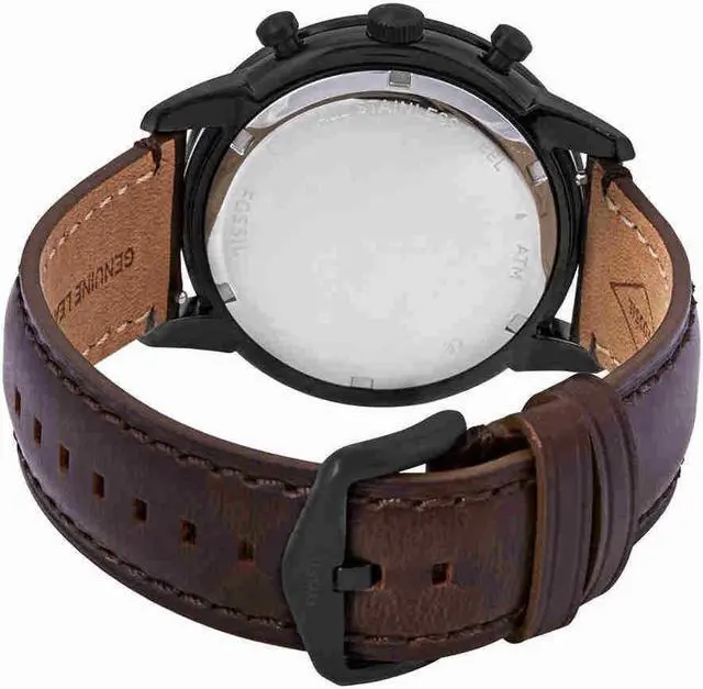 Alt view image 3 of 3 - Fossil Townsman Men's Watch with Chronograph Display and Genuine Leather Band