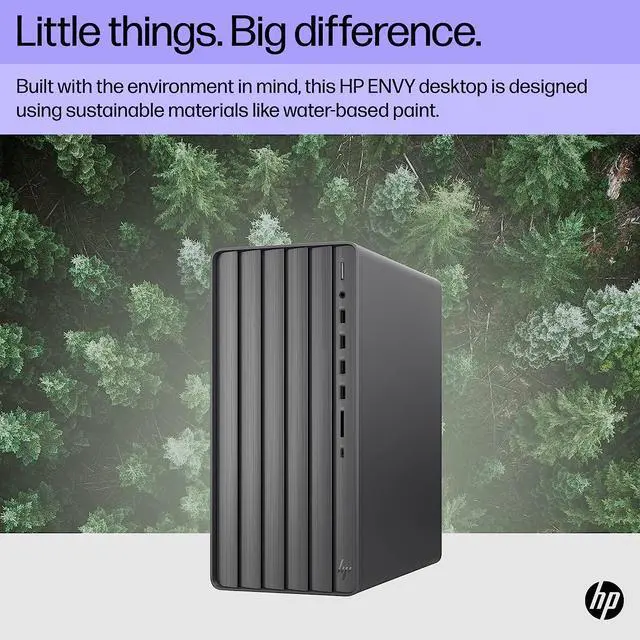 Alt view image 2 of 15 - HP Envy Desktop PC, 13th Generation Intel Core i7-13700, 32 GB RAM, 1 TB SSD, Intel UHD Graphics 770, Windows 11 Home, TE01-4020 (2023)