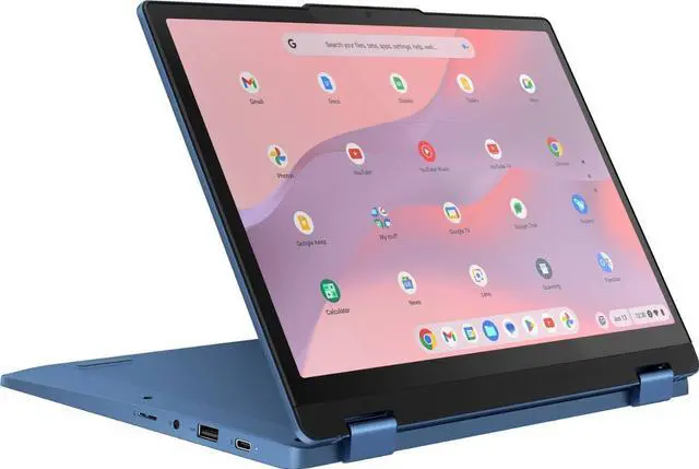 Alt view image 2 of 7 - Lenovo - Flex 3i 12.2" WUXGA Touch-Screen Chromebook Laptop - Intel N100 with 4GB Memory - 64GB eMMC - Abyss Blue