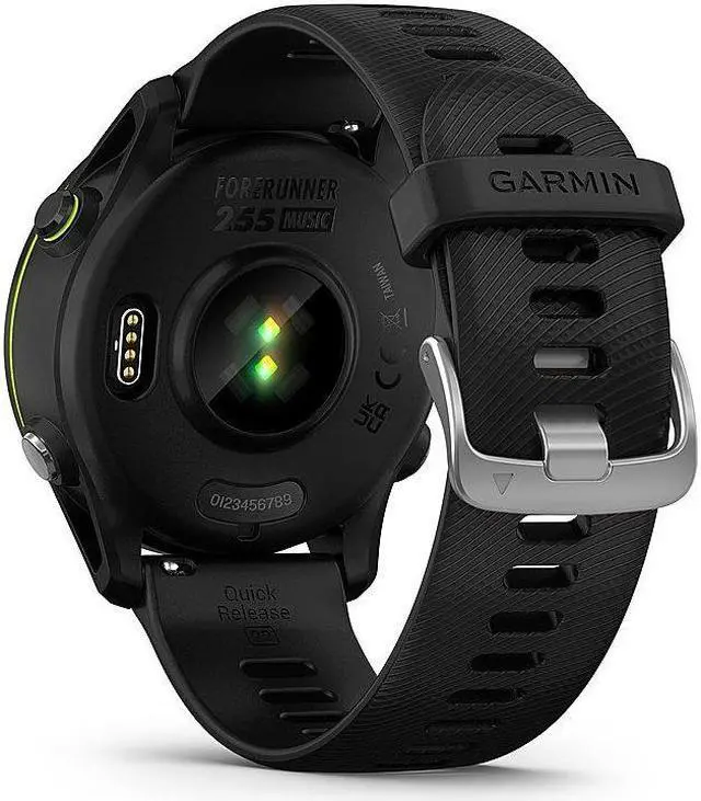 Alt view image 4 of 6 - Garmin - Forerunner 255 Music GPS Smartwatch 46 mm Fiber-reinforced polymer - Black 010-02641-20