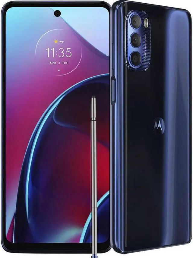 Main image of Motorola - Moto G Stylus 128GB (2022 Unlocked) - Twilight Blue PAT40000US Smartphone Smart Phone