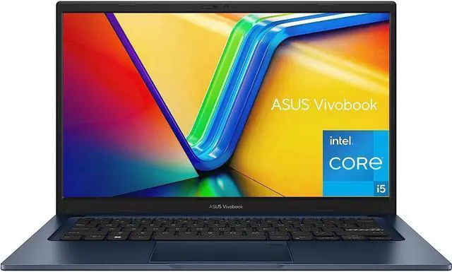 Main image of ASUS 2023 Vivobook 14 Laptop, 14 FHD (1920 x 1080) Display, Intel Core i5-1235U CPU, Intel Iris X Graphics, 8GB RAM, 256GB SSD, Windows 11 Home, Quiet Blue, F1404ZA-AS51