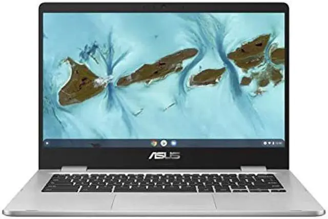 Alt view image 3 of 4 - ASUS Chromebook C424, 14.0" 180 Degree FHD NanoEdge Display, Intel Dual Core Celeron Processor, 4GB LPDDR4 RAM, 128GB Storage, Silver Color, C424MA-AS48F