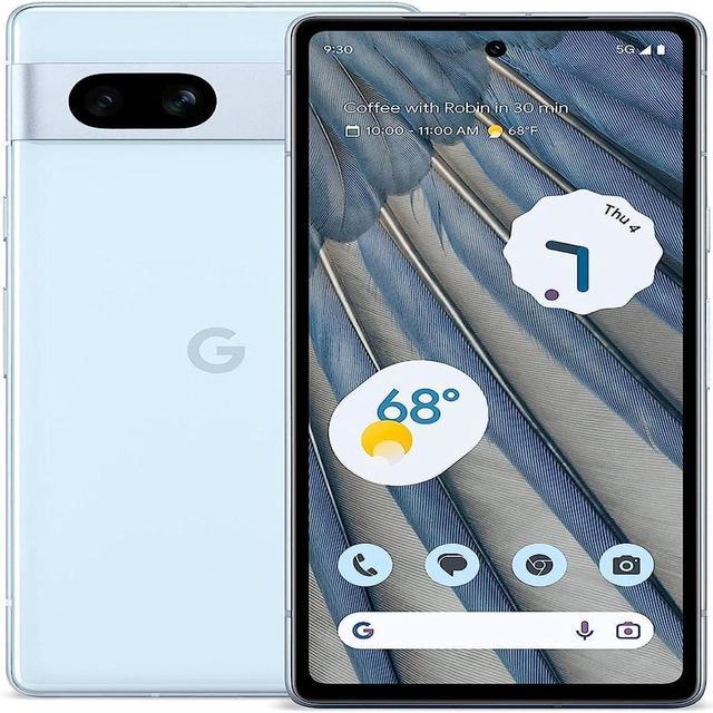 Google Pixel 7a - Unlocked Android Cell Phone - Smartphone with Wide Angle  Lens and 24-Hour Battery - 128 GB - Sea, Smart Phone