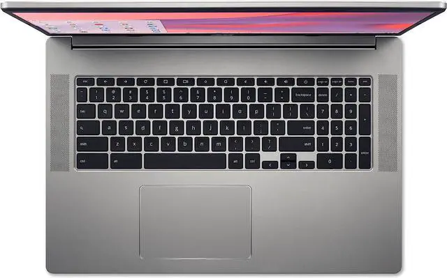 Alt view image 5 of 14 - Acer Chromebook 317 CB317-1H-C6RK Laptop | Intel Celeron N4500 | 17.3" Full HD IPS Display | 4GB LPDDR4X | 128GB eMMC | Intel Wireless Wi-Fi 6 AX201 802.11ax | Chrome OS, Silver