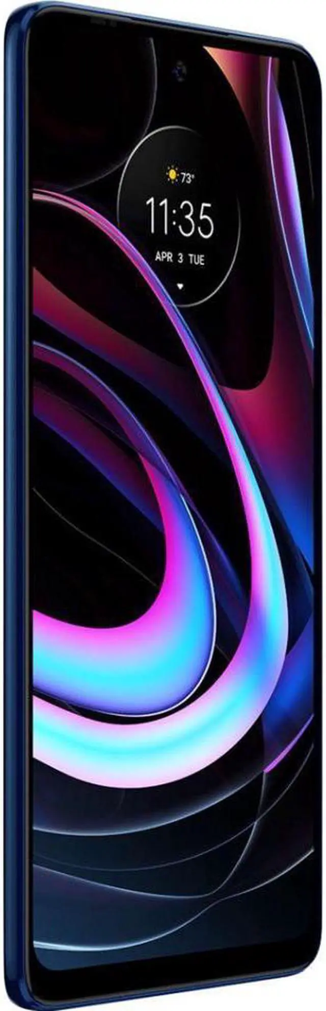 Alt view image 3 of 4 - Motorola Edge 256GB (Unlocked) Cell Phone Smartphone Smart - Nebula Blue PANX0000US