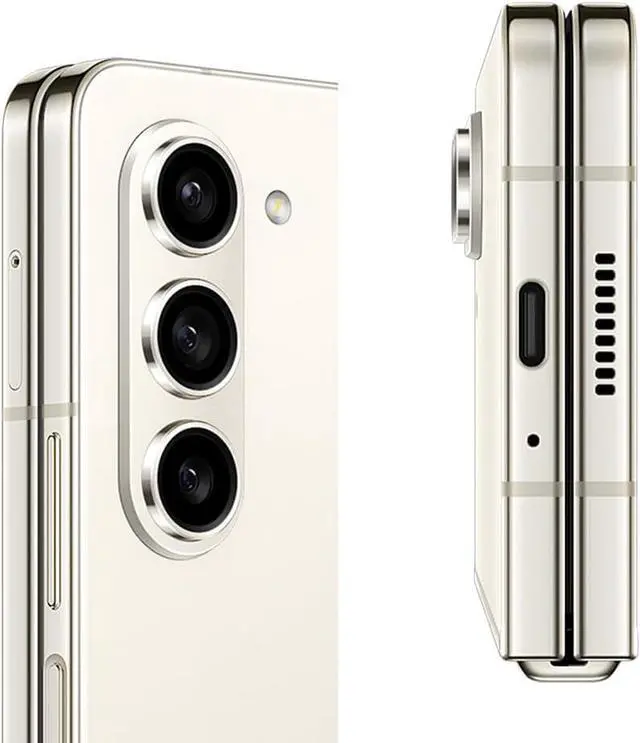 Alt view image 4 of 4 - SAMSUNG Galaxy Z Fold 5 Cell Phone, Factory Unlocked Android Smartphone, 256GB, Big 7.6 Screen for Streaming, Gaming, Dual App View, One-Hand Control, Hands-Free Use, US Version, 2023, Cream