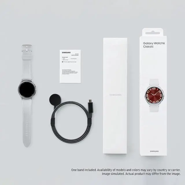 Alt view image 2 of 2 - Samsung Galaxy Watch6 Classic 43mm, Silver
