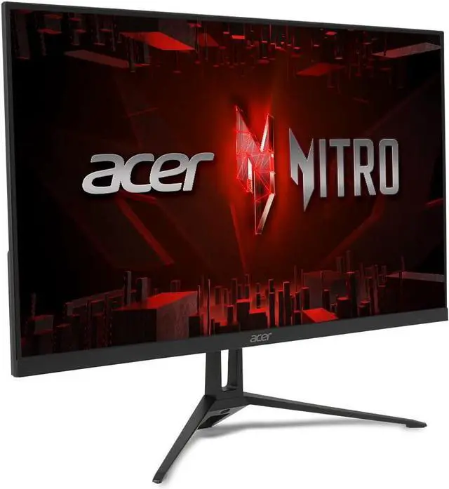 Alt view image 2 of 6 - Acer Nitro 23.8" Full HD 1920 x 1080 PC Gaming Monitor | AMD FreeSync | Up to 100Hz Refresh | 1ms (VRB) | 2 Speakers, 1W Per Speaker | ZeroFrame | 1 x HDMI Port 1.4 and 1 x VGA Port | KG243Y Hbmix
