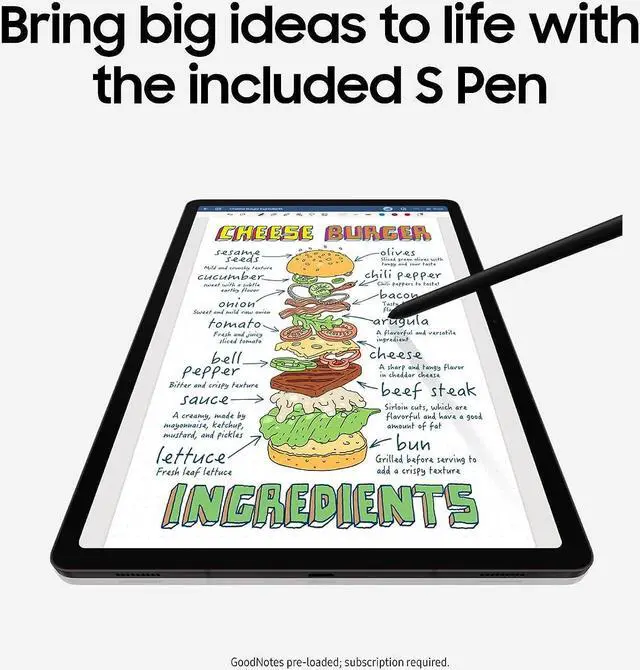 Alt view image 3 of 3 - Samsung Galaxy Tab S9 11.0" Qualcomm 12GB RAM 256GB Storage WiFi - Beige