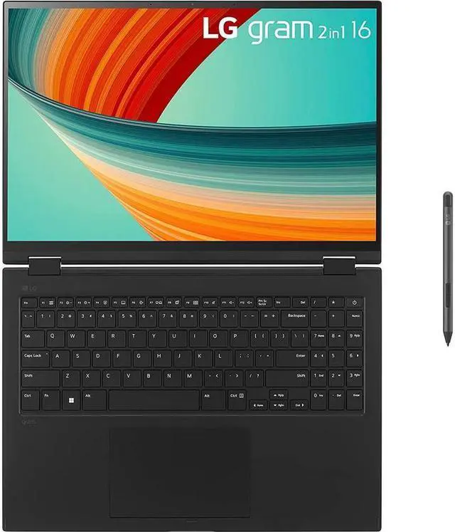 Alt view image 4 of 5 - LG gram 16 2in1 Lightweight Laptop, Intel 13th Gen Core i7 Evo Platform, Windows 11 Home, 16GB RAM, 512GB SSD, Black