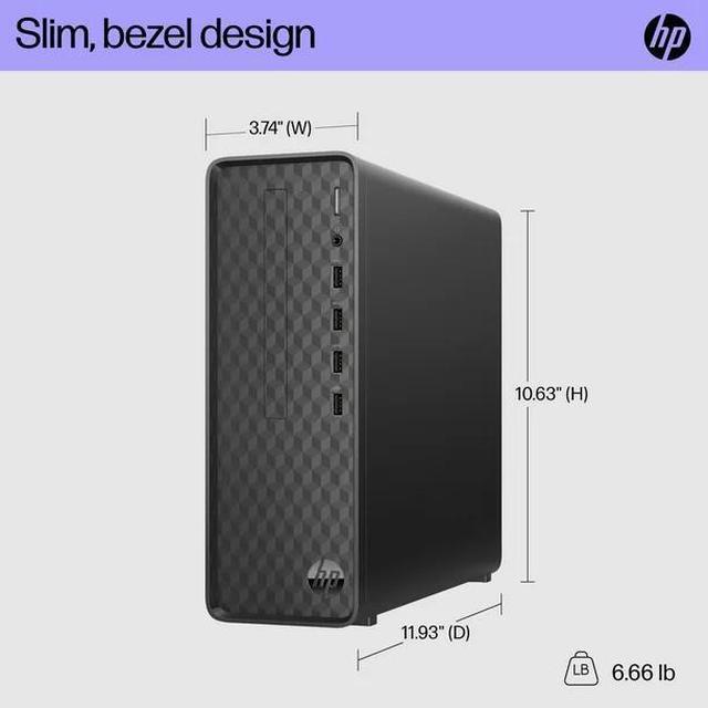 HP Slim Desktop Bundle, Intel Pentium Silver J5040, 8GB SDRAM