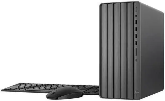 Main image of HP ENVY Desktop, Intel Core i7-12700, 32GB SDRAM, 1TB SSD, Nightfall Black, Windows 11 Home, TE01-3003w PC Computer