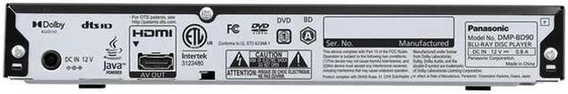 Panasonic Blu Ray DVD Player with Full HD Picture Quality and Hi