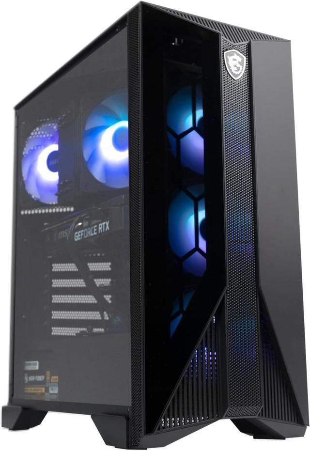 MSI Aegis ZS Gaming Desktop, AMD Ryzen 7 7700, GeForce RTX 4060, 16GB RAM,  1TB SSD, RGB Fan Cooling, Wi-Fi 6E, Keyboard & Mouse Included, DIY 