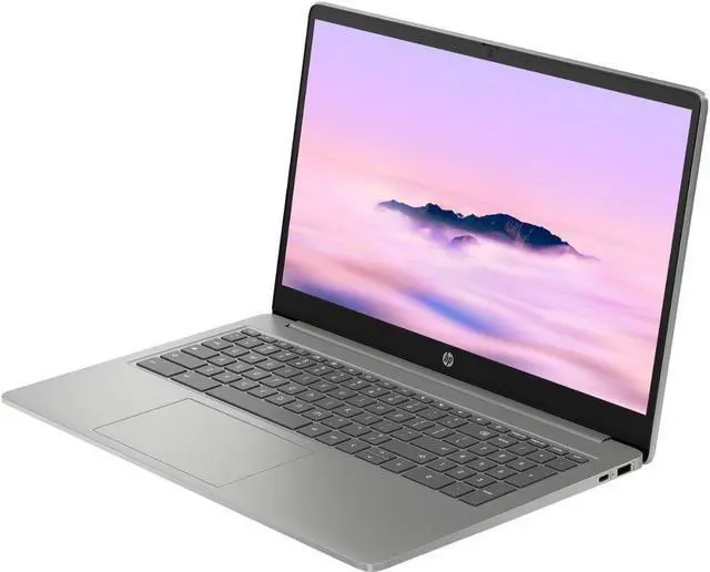 Alt view image 2 of 4 - HP - 15.6" Full HD Chromebook Plus Laptop - Intel Core i3 - 8GB Memory - 128GB UFS - Mineral Silver 15a-nb0033dx