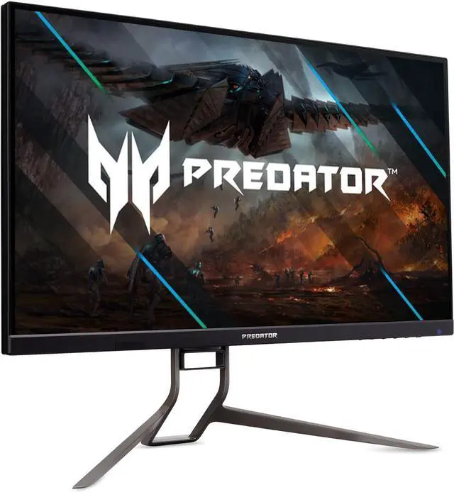 Alt view image 2 of 5 - Acer Predator 31.5" UHD 3840 x 2160 IPS Gaming Monitor | AMD FreeSync Premium | 144Hz | Up to 0.5ms | HDR400 | Delta E<1 | TUV/Eyesafe | USB Type-C, DP 1.4 & 2 x HDMI 2.1 | XB323QK LVbmiiphuzx