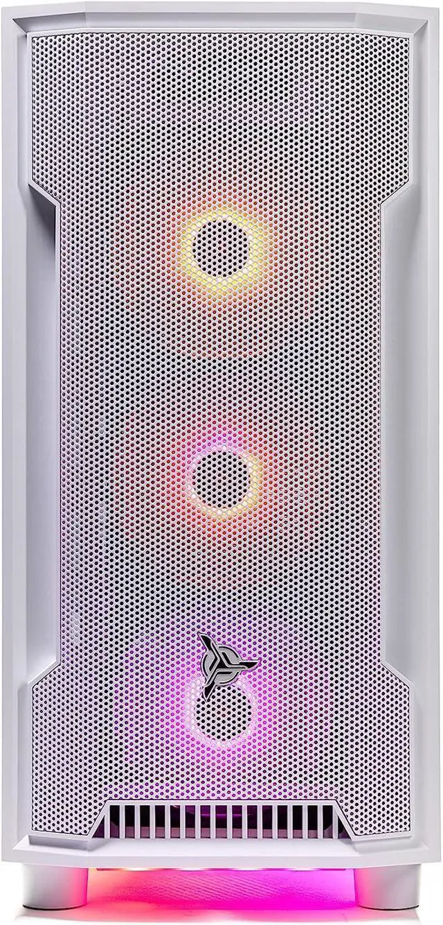 Alt view image 3 of 6 - Skytech Gaming Archangel Gaming PC Desktop  Intel Core i5 12400F 2.5 GHz, NVIDIA RTX 4070, 1TB NVME SSD, 16GB DDR4 RAM 3200, 750W Gold PSU, 11AC Wi-Fi, Windows 11 Home 64-bit,White